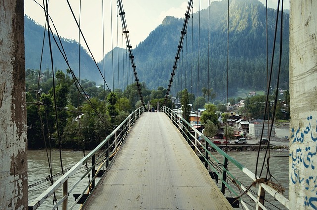 kashmir, bridge, cable bridge, structure, suspension, neelum, river, kashmir, kashmir, kashmir, kashmir, kashmir