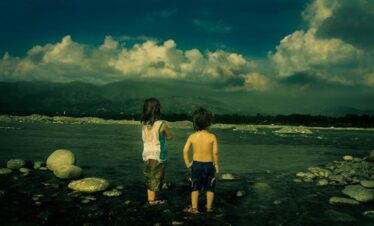 Swat Valley couple trip from Lahore – romantic view of Kalam River at sunset