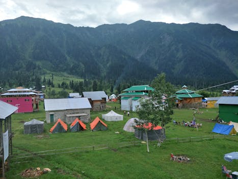 Arang Kel honeymoon meadow Neelum Valley Pakistan