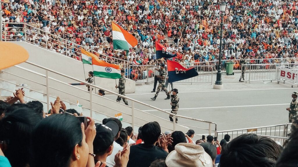 Wagah Border flag-lowering ceremony near Lahore